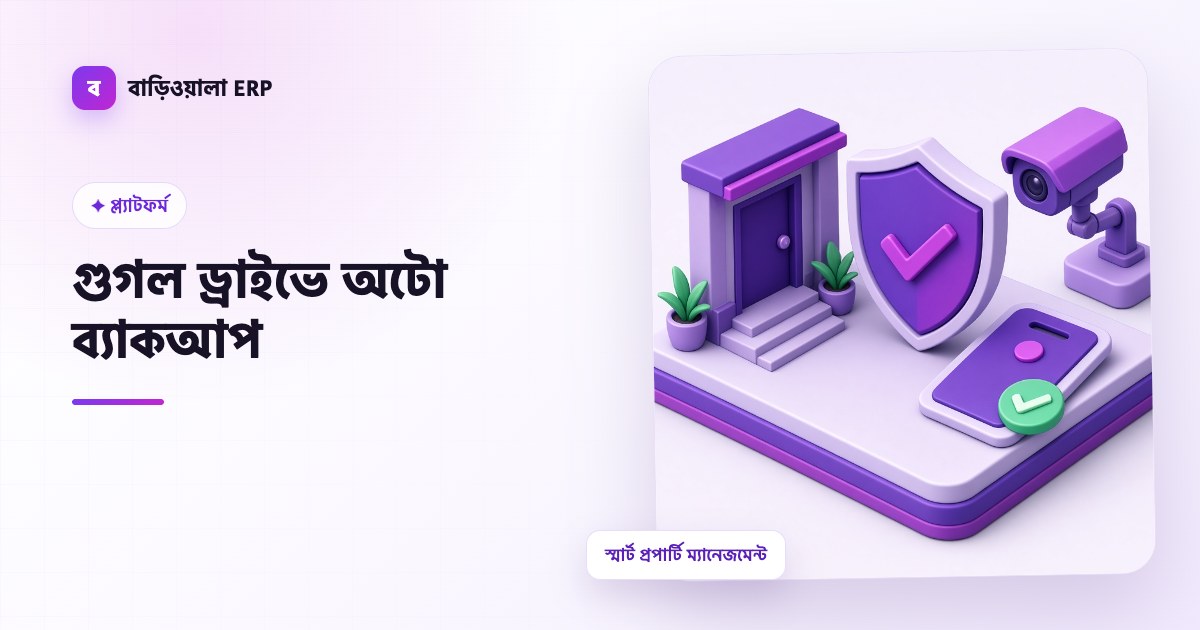 গুগল ড্রাইভে অটো ব্যাকআপ ফিচারের ইলাস্ট্রেশন