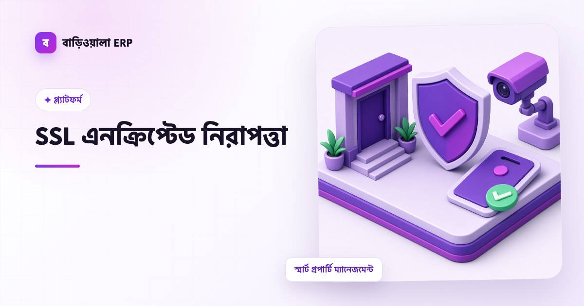 SSL এনক্রিপ্টেড নিরাপত্তা ফিচারের ইলাস্ট্রেশন