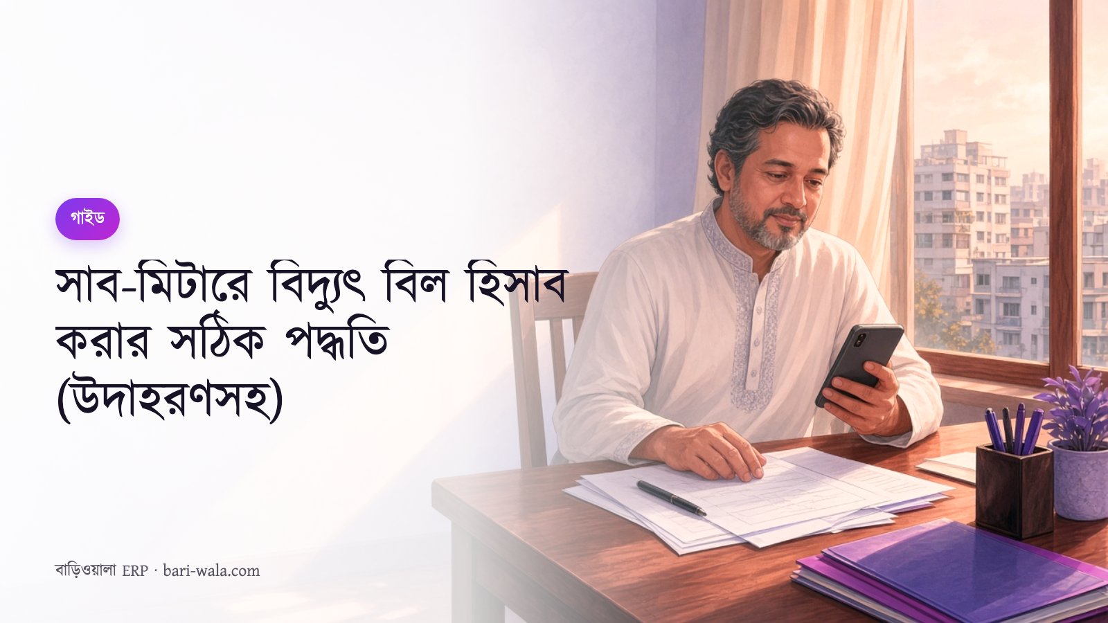 সাব-মিটারে বিদ্যুৎ বিল হিসাব করার সঠিক পদ্ধতি (উদাহরণসহ)