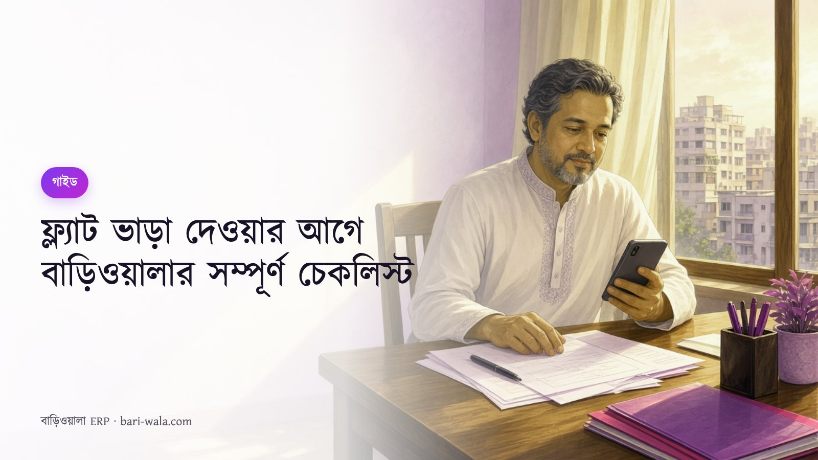 ফ্ল্যাট ভাড়া দেওয়ার আগে বাড়িওয়ালার সম্পূর্ণ চেকলিস্ট