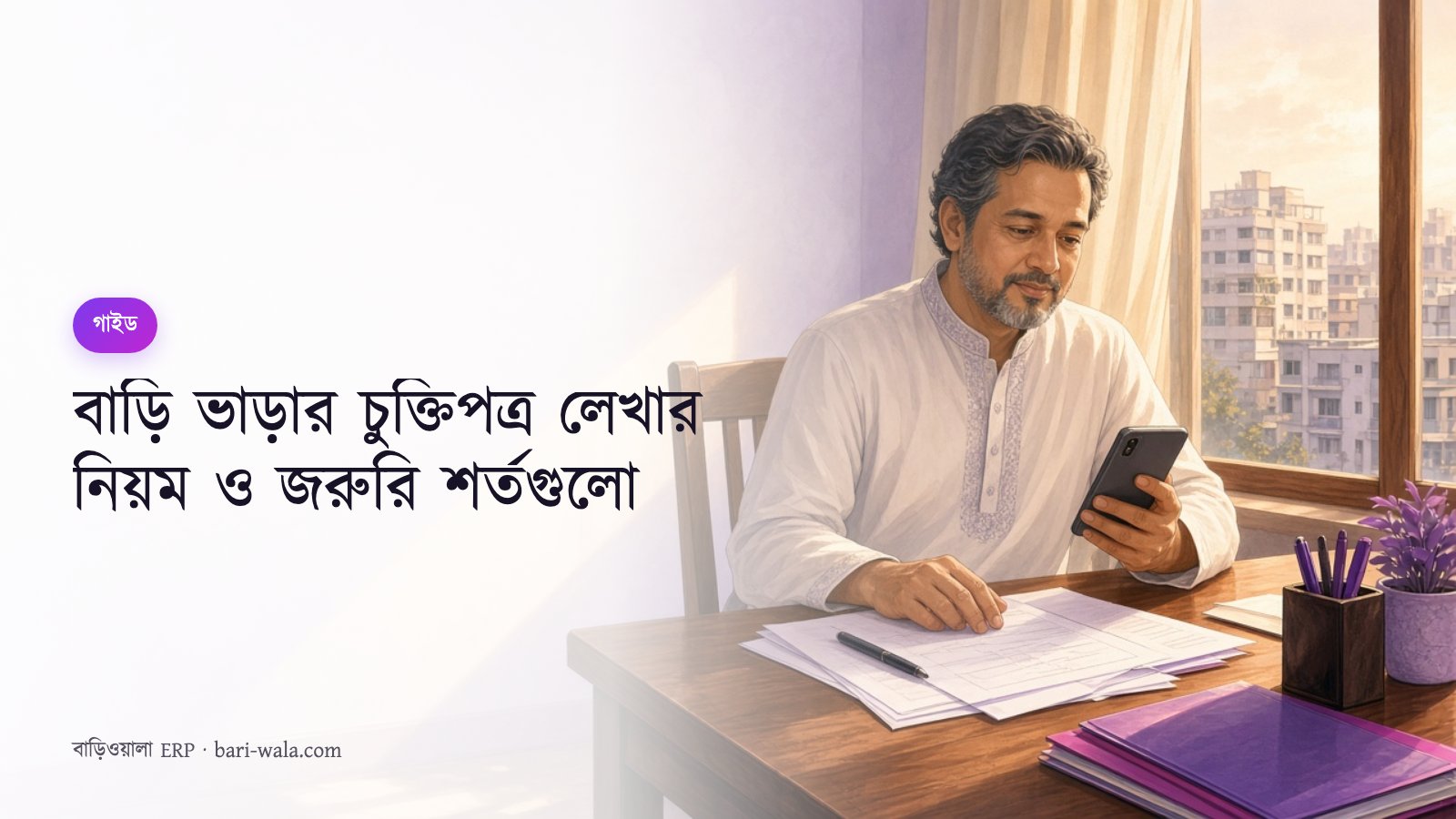 বাড়ি ভাড়ার চুক্তিপত্র লেখার নিয়ম ও জরুরি শর্তগুলো