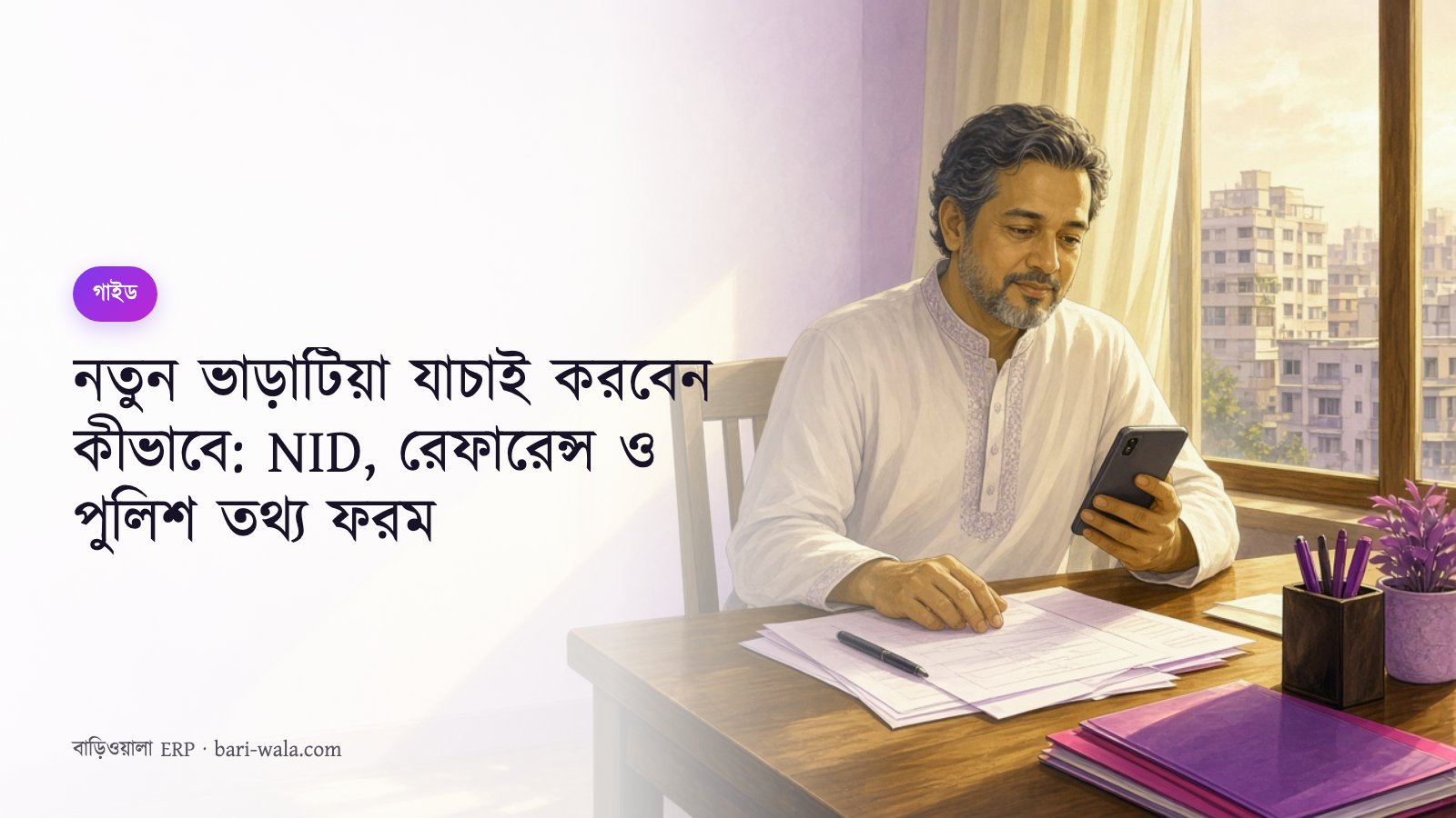 নতুন ভাড়াটিয়া যাচাই করবেন কীভাবে: NID, রেফারেন্স ও পুলিশ তথ্য ফরম